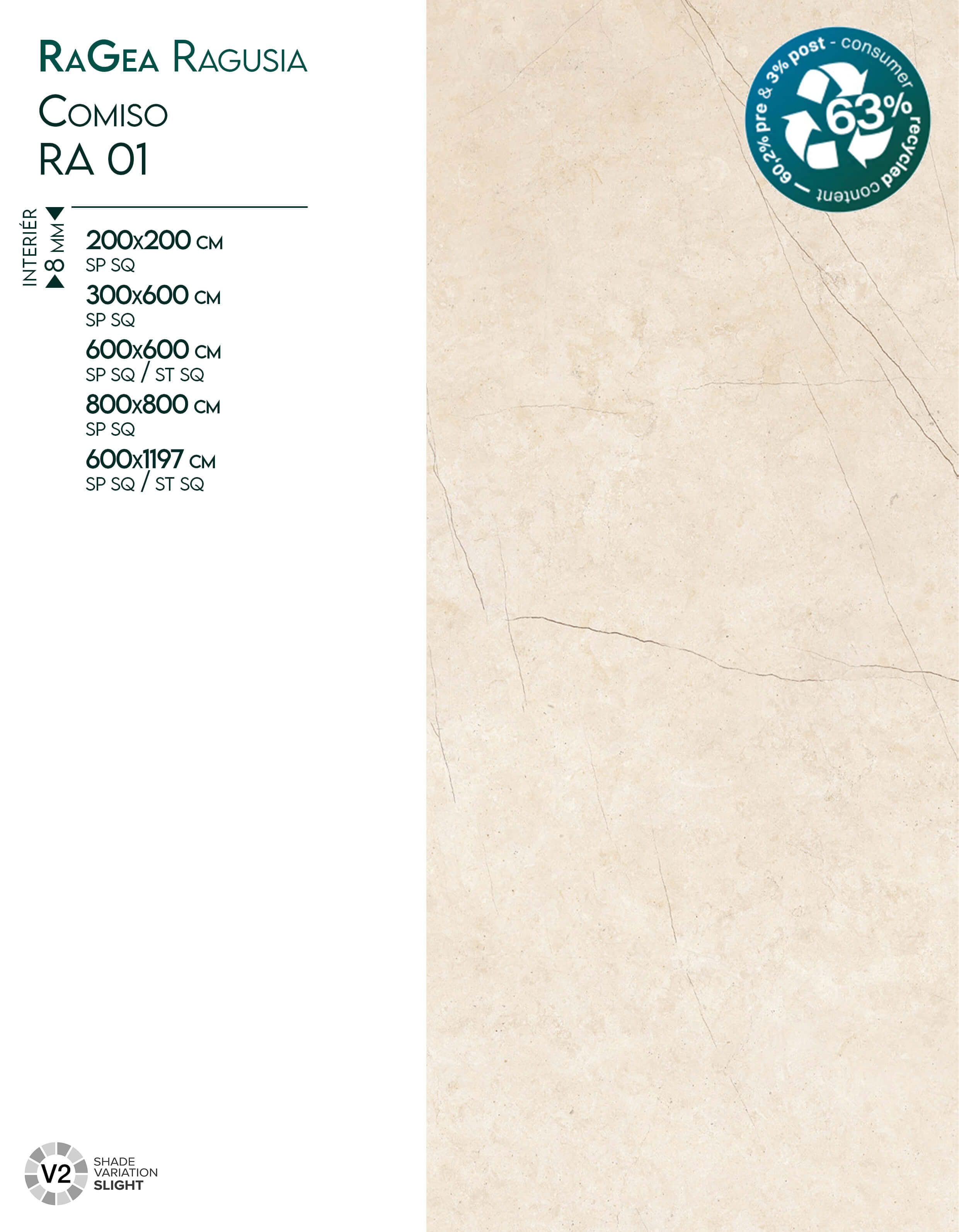 keramická dlažba z recyklovaného materiálu